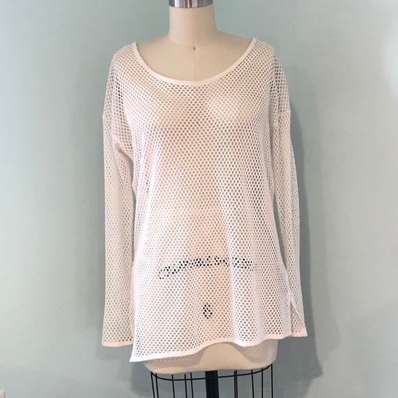 H&M White knit net tunic - Picture 1 of 6